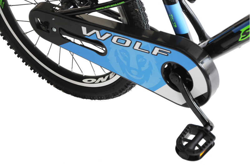 Salcano Wolf 20 Inch Wheel Kids Bike Black and Green-8